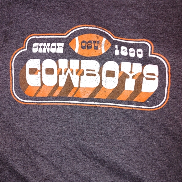 OSU Oklahoma State University Football Tee Shirt - Picture 2 of 3